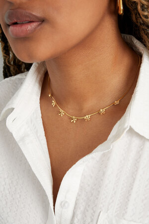 Island flower necklace - Gold h5 Picture3